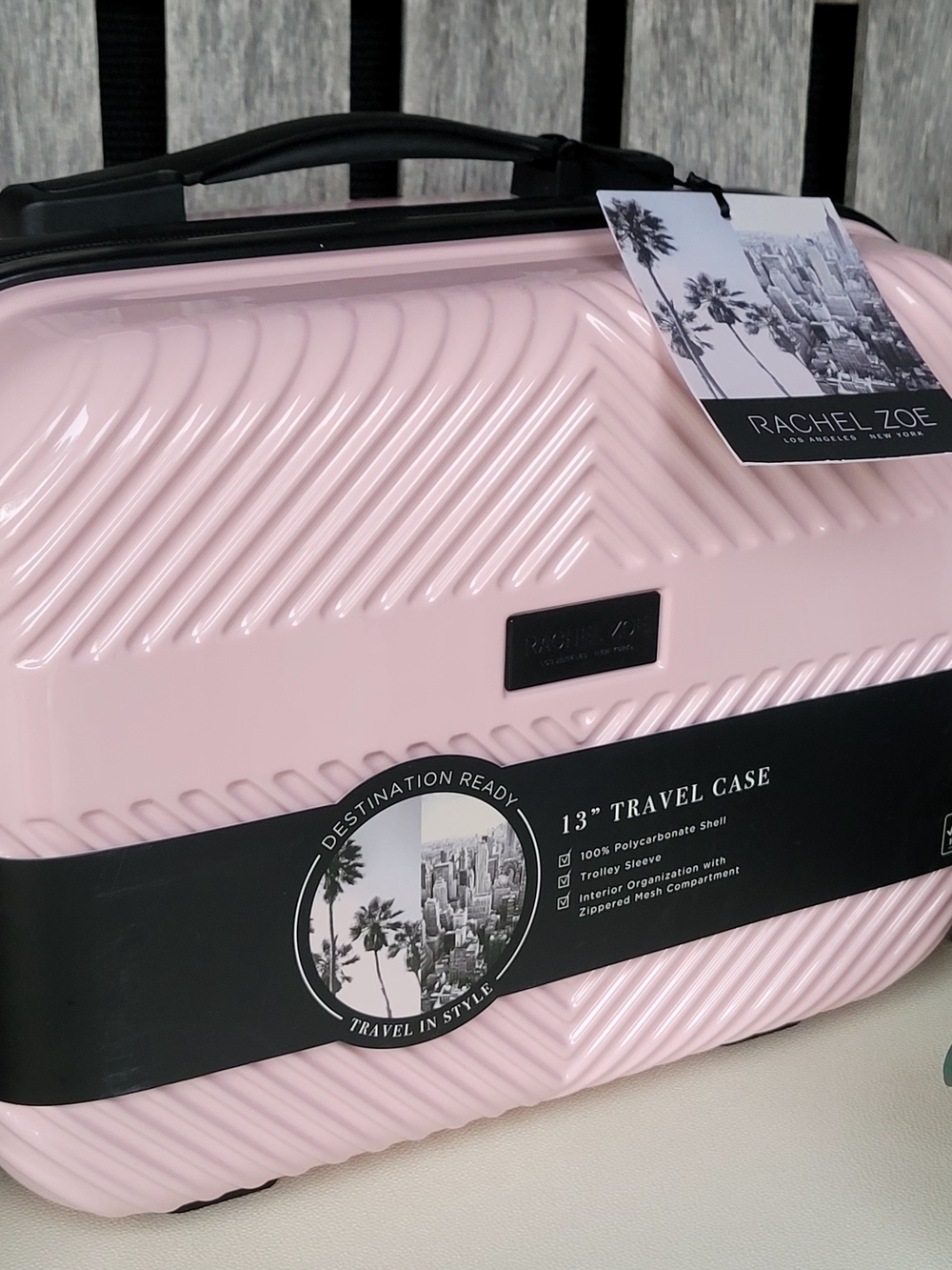 Rachel Zoe 13" Travel Case - Light Pink